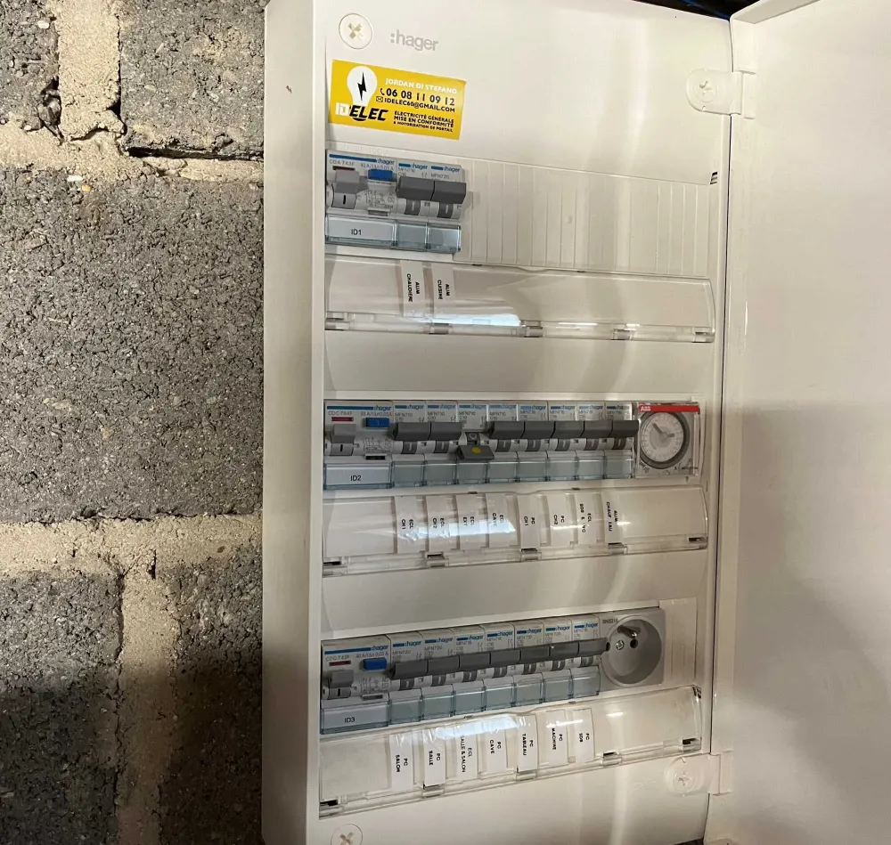 Remplacement tableau electrique cauvigny